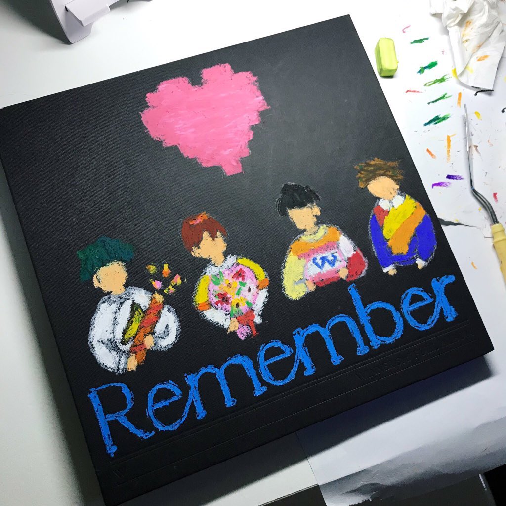 [EVENT] REMEMBER ALBUM Artwork by INNER CIRCLE  #PaintingREMEMBER_WINNER #WINNER  #REMEMBER  #위너 @yginnercircle  @yg_winnercity