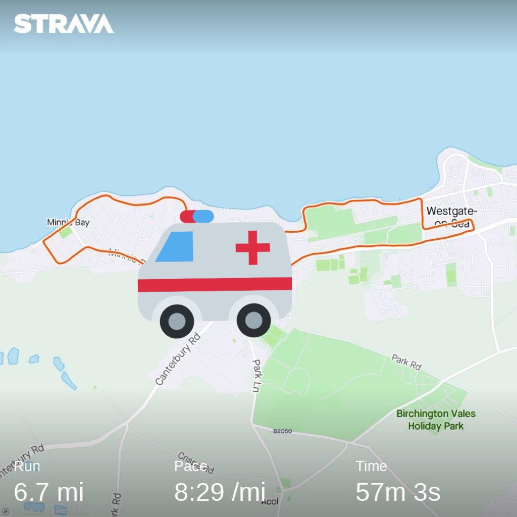 Thanks for letting me know about this <a href="/RichSalter/">Richard Salter</a>. Done my 10K stint for the <a href="/SJA_NI/">St John Ambulance (NI)</a> Youth Team challenge, representing <a href="/sjacovwarks/">SJA Cov & Warks (West Region)</a> 🚑💚 I’ll be back soon to take on the postponed <a href="/coventryhalf/">CoventryHalf</a>! Please donate if you can at justgiving.com/fundraising/st… #StJohnPeople #fundraising