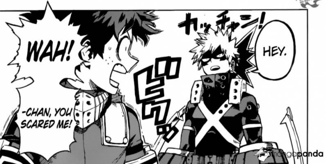 Kacchan casually approaching Deku to insert himself into his conversation with All Might because he doesn't want to be left out