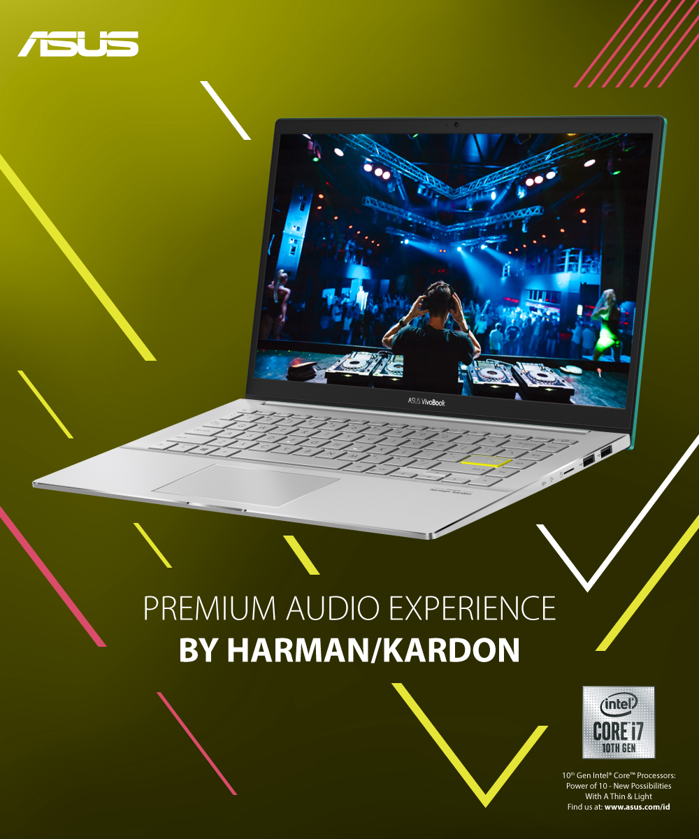 ASUS_Indonesia's tweet photo. H-1 menuju acara peluncuran ASUS VivoBook S14 S433. Seri VivoBook terbaru ini hadir untuk memberikan pengalaman audio premium dari Harman/ Kardon.

Saksikan Live Digital Launch, Jumat 8 Mei 2020 14.00WIB di:
https://t.co/5gscMBj4ne

#VivoBookLaptopGue https://t.co/sOGGnOzZgx