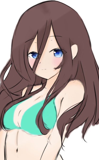 ユウさんがTwitterに投稿した中野三玖(五等分の花嫁)のイラスト。