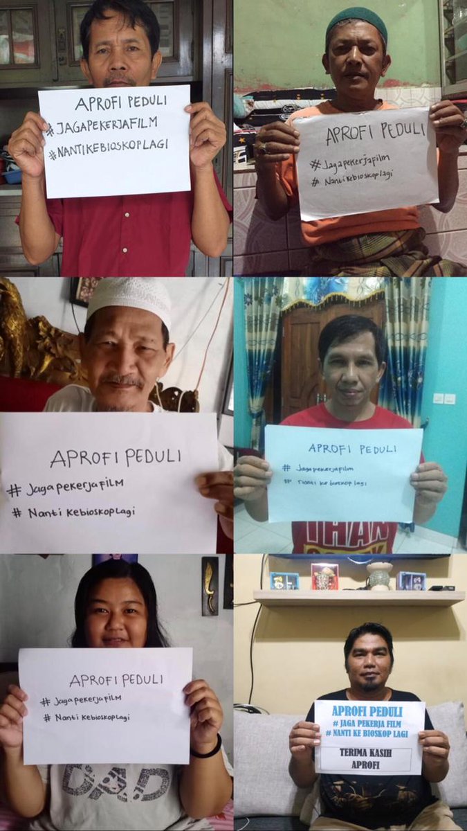 HumasAprofi's tweet photo. Harapan kami, semakin byk para pecinta Film Indonesia akn tergerak untuk ikut berdonasi pd tahap 2.
Budi baik sahabat akn kami salurkan kepada rekan pekerja di industri film melalui Gerakan APROFI Peduli
#jagakesehatan #JagaSemangatJadiBerkah #JagaPekerjaFilm #NantiKeBioskopLagi https://t.co/VrJkyfFA1n