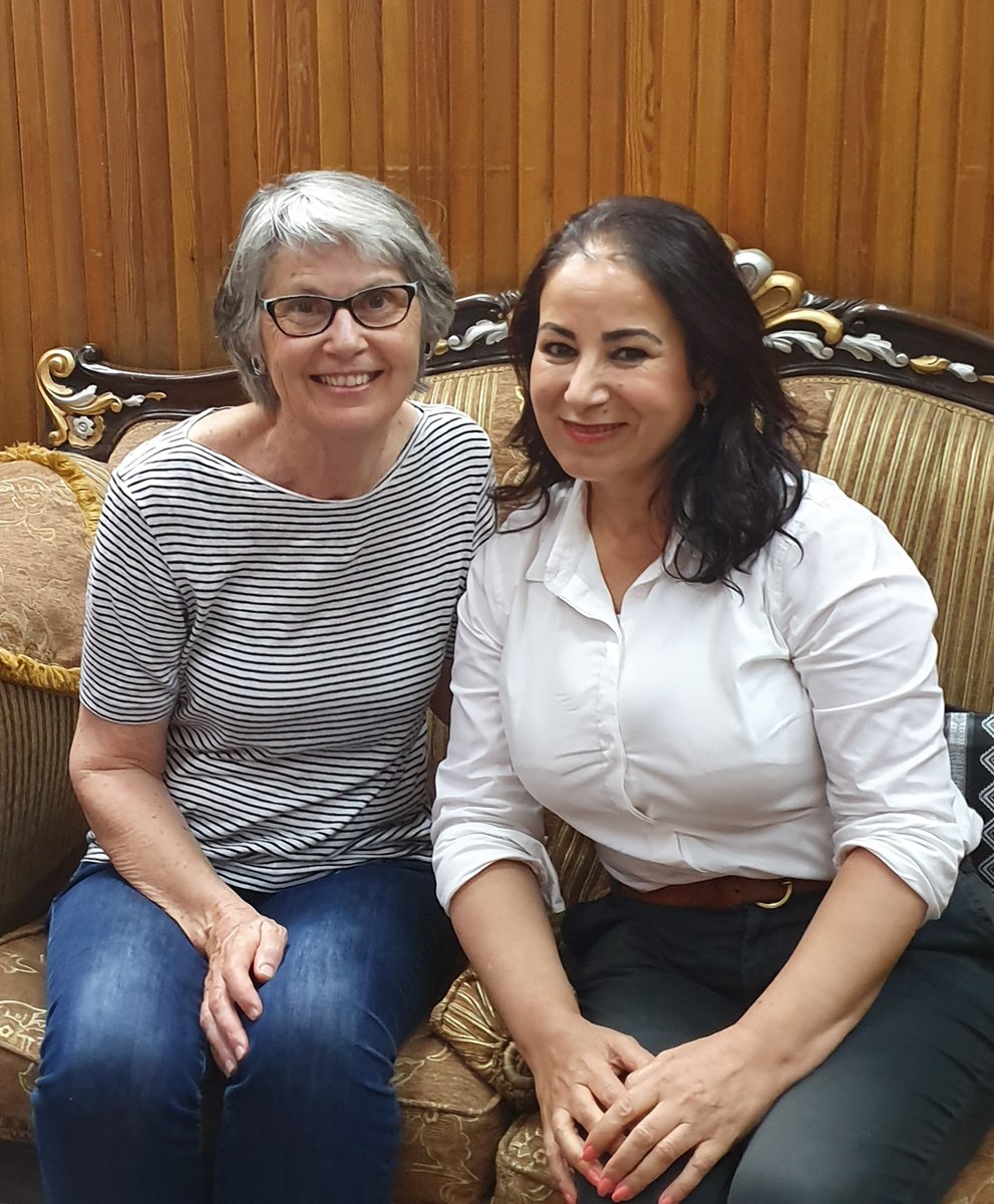 Beloved_Syria's tweet photo. Aussie in Damascus interviews a petite, softly spoken war correspondent, Sept 2019 
https://t.co/70LTdUNQux

@HebaKassoua @EricTlozek @davidlipson @jamesglenday @billbirtles @samanthahawley @bridgeyb @lb_online @Nat_Whiting @JakeSturmer @AnneABarker @zdaniel https://t.co/vVIQui5oG7