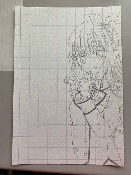 誤解されたようなので説明しておきます
イラスト自体はトレースしてないです!
グリッド線を写してるだけですよー
これからもよろしくです? 