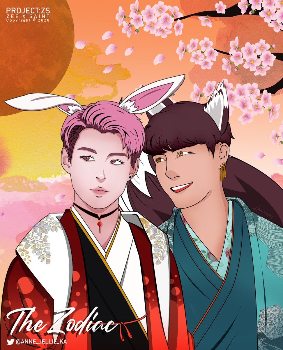 anne_jellie_ka's tweet photo. The Zodiacs AU

Saint is the heir of the Rabbit Clan who's respected by the entire nation. Zee the head of the Fox clan tried to trick Saint into marriage for his political dreams. He ended up falling in love for real 💙❤️

#ZaintSee #Saint_sup #ZeePruk #fanart #projectzs https://t.co/FaeFhRQw1v
