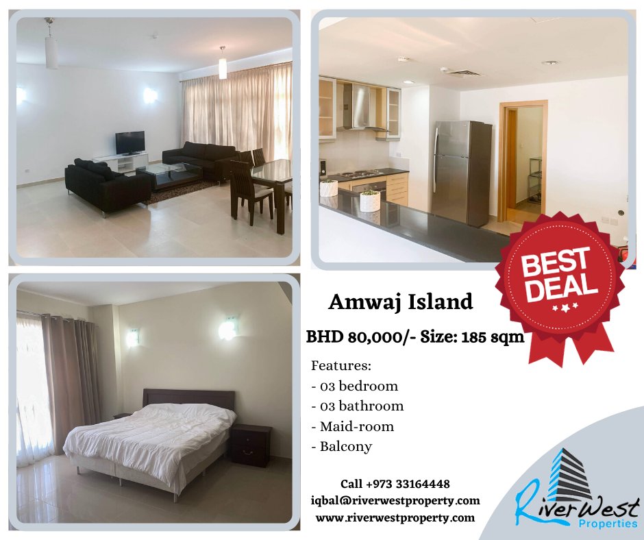 riverwestbh's tweet image. #RiverwestPropertiesBahrain

#luxury #home #apartment #property #realestateagent #luxuryliving #design #modern #lifestyle #realty #entrepreneur #broker #Homeforsale #amwajisland #amwaj #bahrain #callnow!