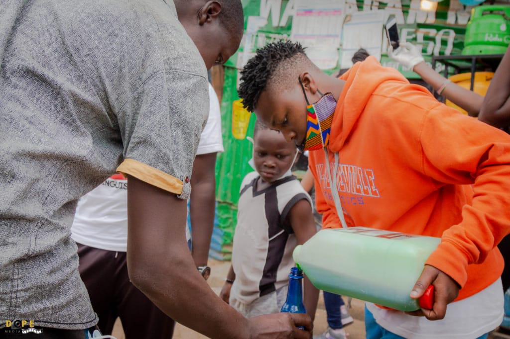 nilorado's tweet photo. Thank you @leonsumbua for your creativity, we managed to make hand washing soaps to reduce the expense of buying from the market 
#WEFORTHEM
#LetsFightCoronaTogether https://t.co/wmY4kCuH1n