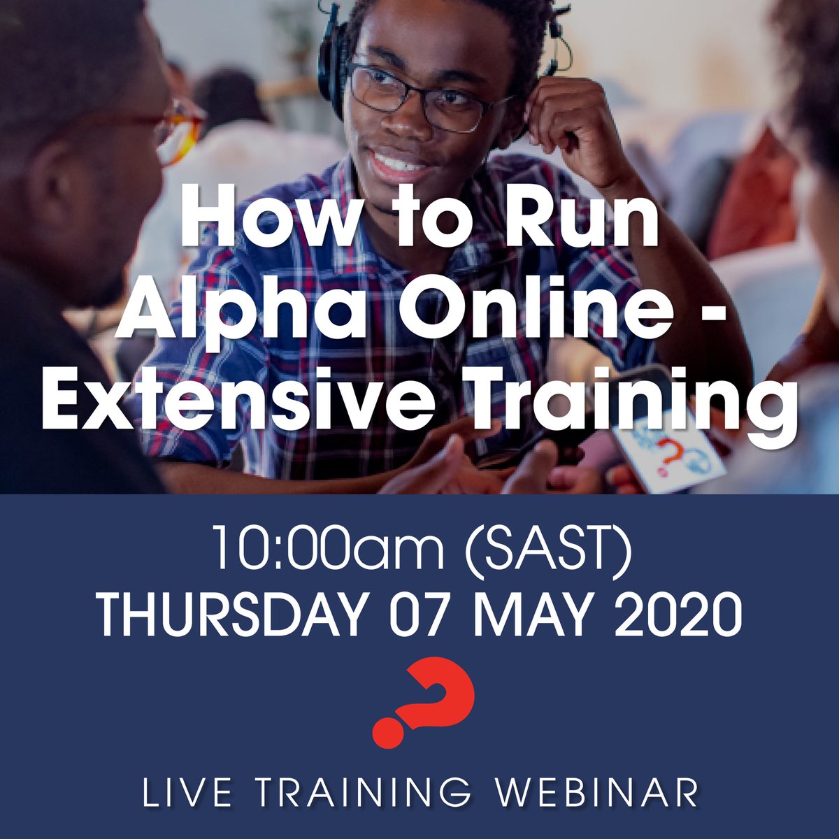 AlphaCourseSA's tweet image. We’re hosting some fun online webinars this week including this one  on How to Run Alpha Online. Join us today at 10am SAST! Register at southafrica.alpha.org/webinars