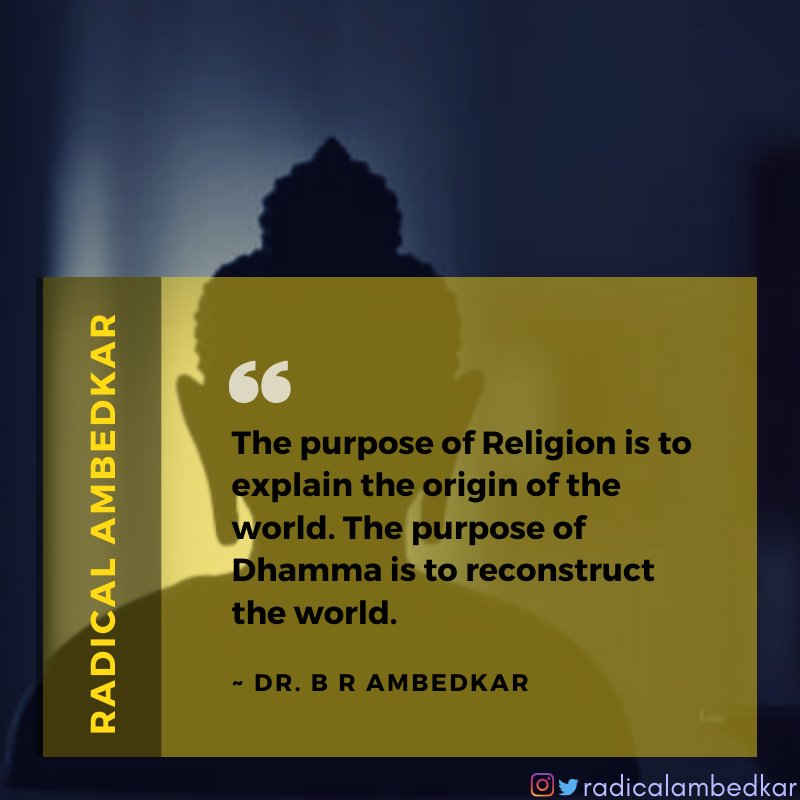 radicalambedkar's tweet photo. [Source(Original in English): Volume 11, DBAWS,GoM]
[Source(Hindi): Volume 22, GoI]

#RadicalAmbedkar
#Buddhism
#Vesakday 
#vesakday2020 
#Dhamma
#Reconstrution 
#Ambedkar
@_Buddha_Quotes @DalitLiveMatter @dalitwomenfight @VBAforIndia @DalaiLama https://t.co/rdib0luzHT