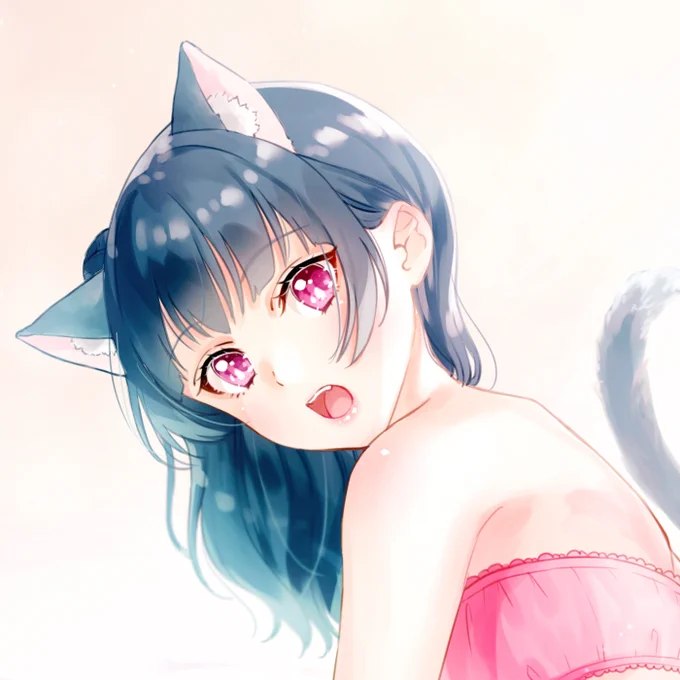 よはねこちゃん描きました 