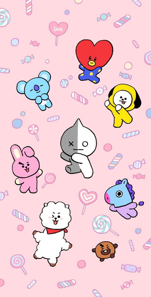 Bt21 Japan Official あなたの好みはどれ おうちでも楽しく モグモグ 食の好み 壁紙 Bt21