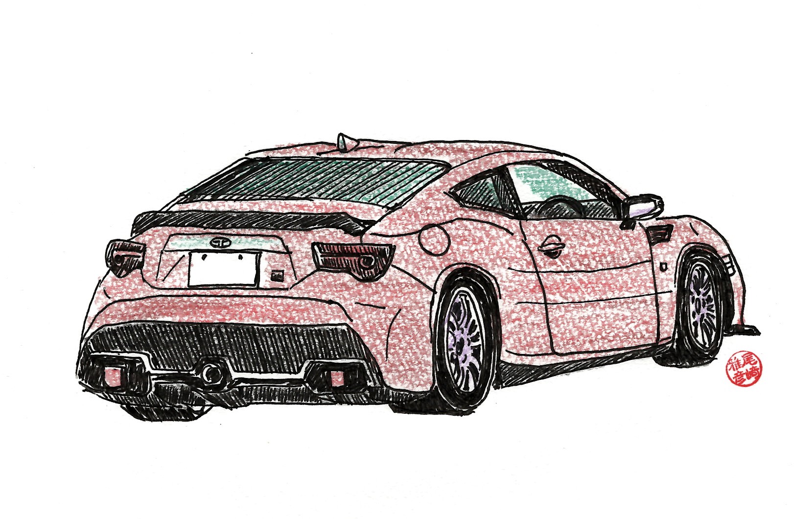 Twitter 上的 おざやん 本日の作品 Vol 167 トヨタ86 イラスト トヨタ Toyotagazooracing Toyota 86 T Co Tlru4kc1bh Twitter