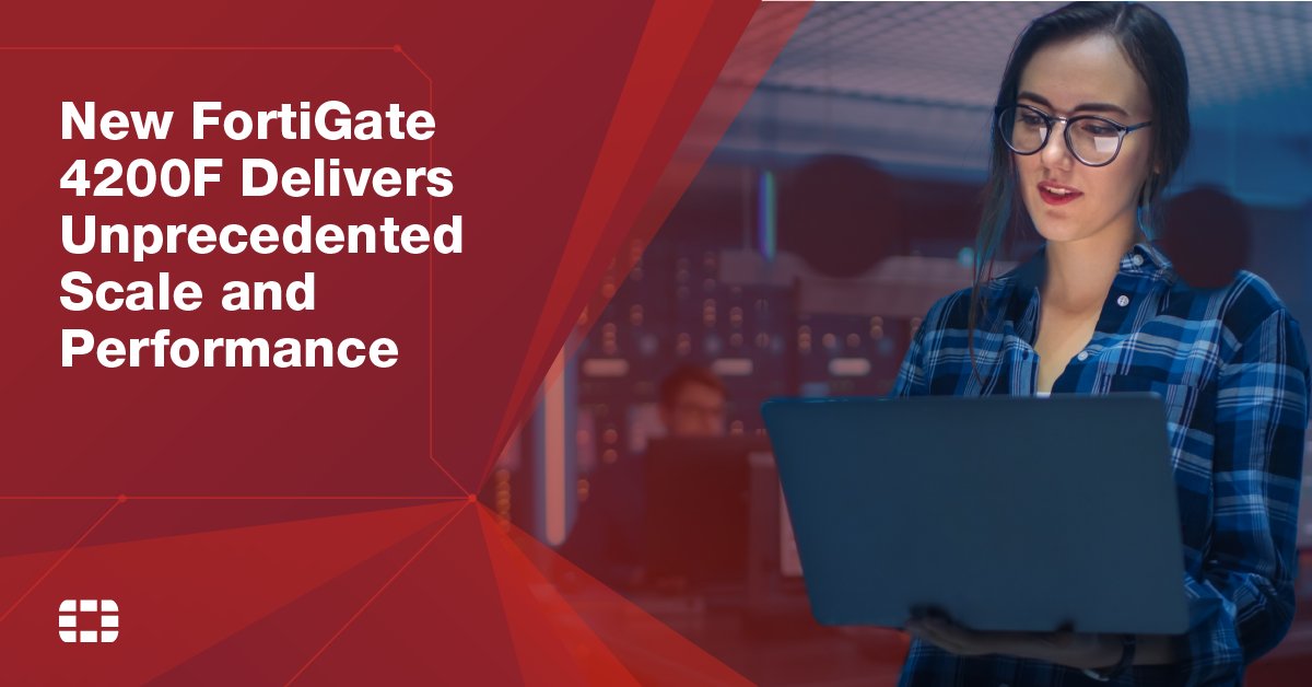 IRIS_Technology's tweet image. #Fortinet is proud to introduce the #FortiGate 4200F #networkfirewall, powered by NP7. Discover how the FortiGate 4200F delivers the scalability and performance required to keep pace with the dynamic networks of today and tomorrow: ftnt.me/34E9BC