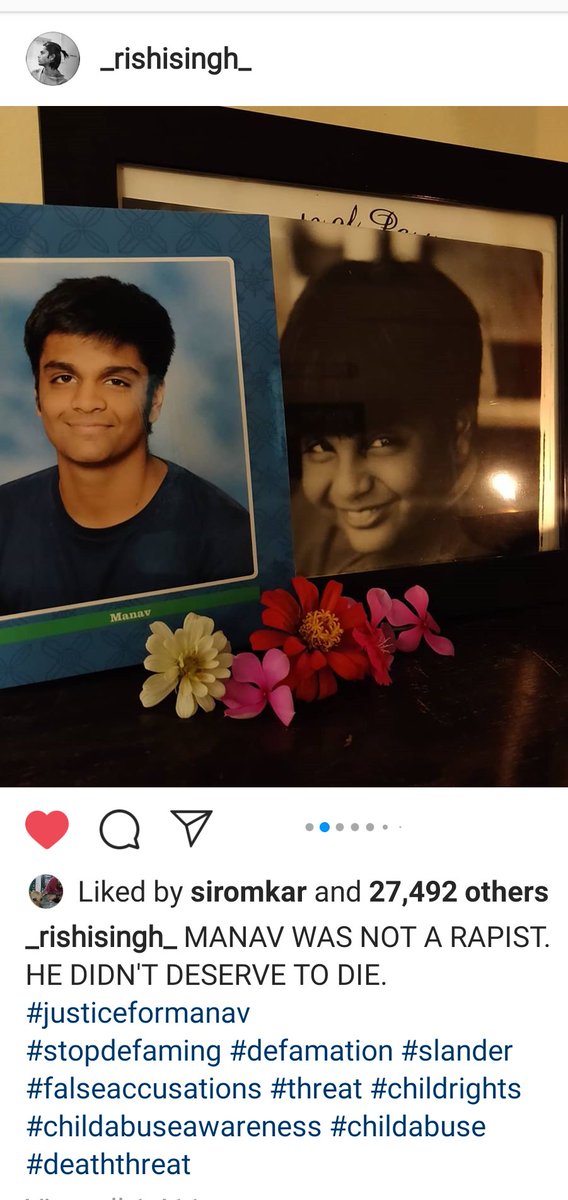 pavantimma45's tweet image. I want to know why #justiceformanavsingh isn&apos;t getting the attention it deserves. 

A teenage girl accuses a 17 year old guy of sexual assault ( digs up a 2 years old incident, when he was 15) on Instagram by naming him. A day later the guy couldn&apos;t bear it &amp;amp; kills himself. (1/n)