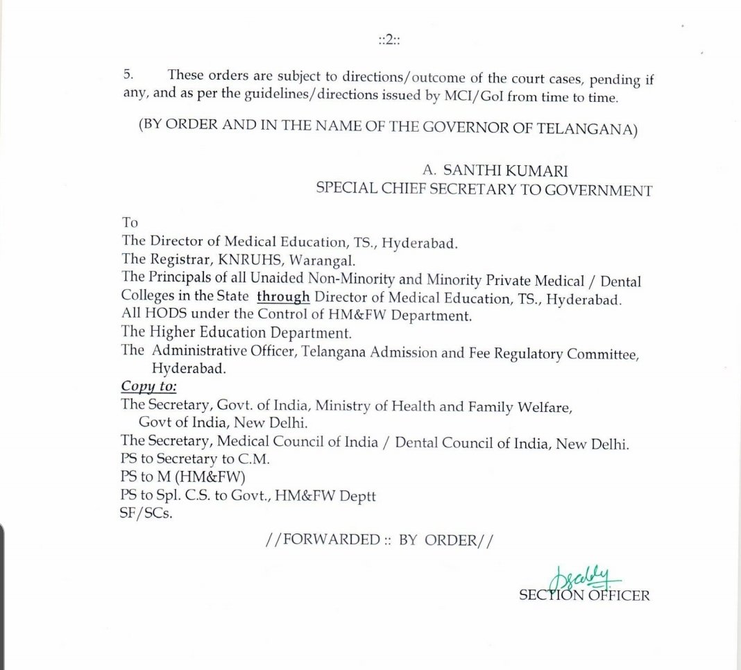 VamsiChandReddy's tweet photo. I strongly condemn the atrocious decision of #Telangana govt to hike t fee of PG #Medical &amp; #Dental courses to upto 7.5 lakhs. On behalf of all #Doctors @UnitedRda of the state I request Hon'ble @TelanganaCMO to withdraw the GO MS No 20. 
Brutal decision during #COVID19 #lockdown https://t.co/uVUEKlJndL