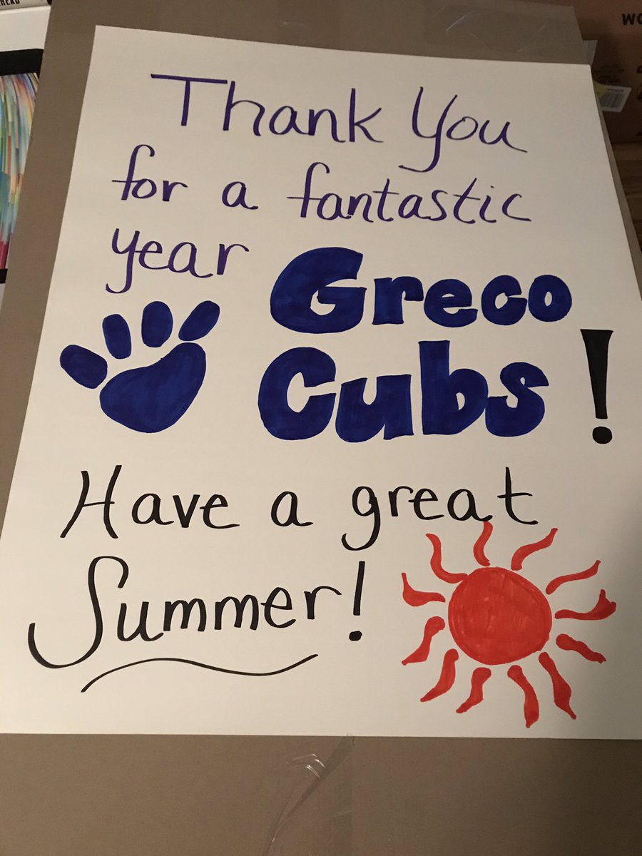 GrecoNjhs's tweet photo. @Grecoms Cubs! Come out and wave as your teachers head out on a ‘parade’ celebrating YOU starting at 2pm on 5/28. @GrecoNjhs show some love for our graduating 8th graders. We miss you!! #distancelearning @grecolibrary @GrecoIB @AchievementSch @WFLA @abcactionnews @YinkaAlegeHCPS https://t.co/xgnIy2xWHl