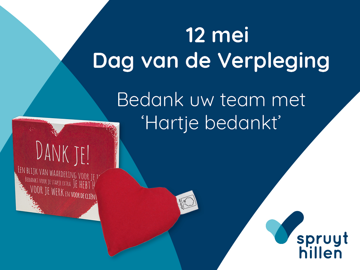 12 mei is de Dag van de Zorg &amp; Verpleging. Bedank uw team met ons “Hartje Bedankt!” Bestel hier: bit.ly/3dyuPGr

#dagvandezorg #dagvandeverpleging #zorgvoordezorg
