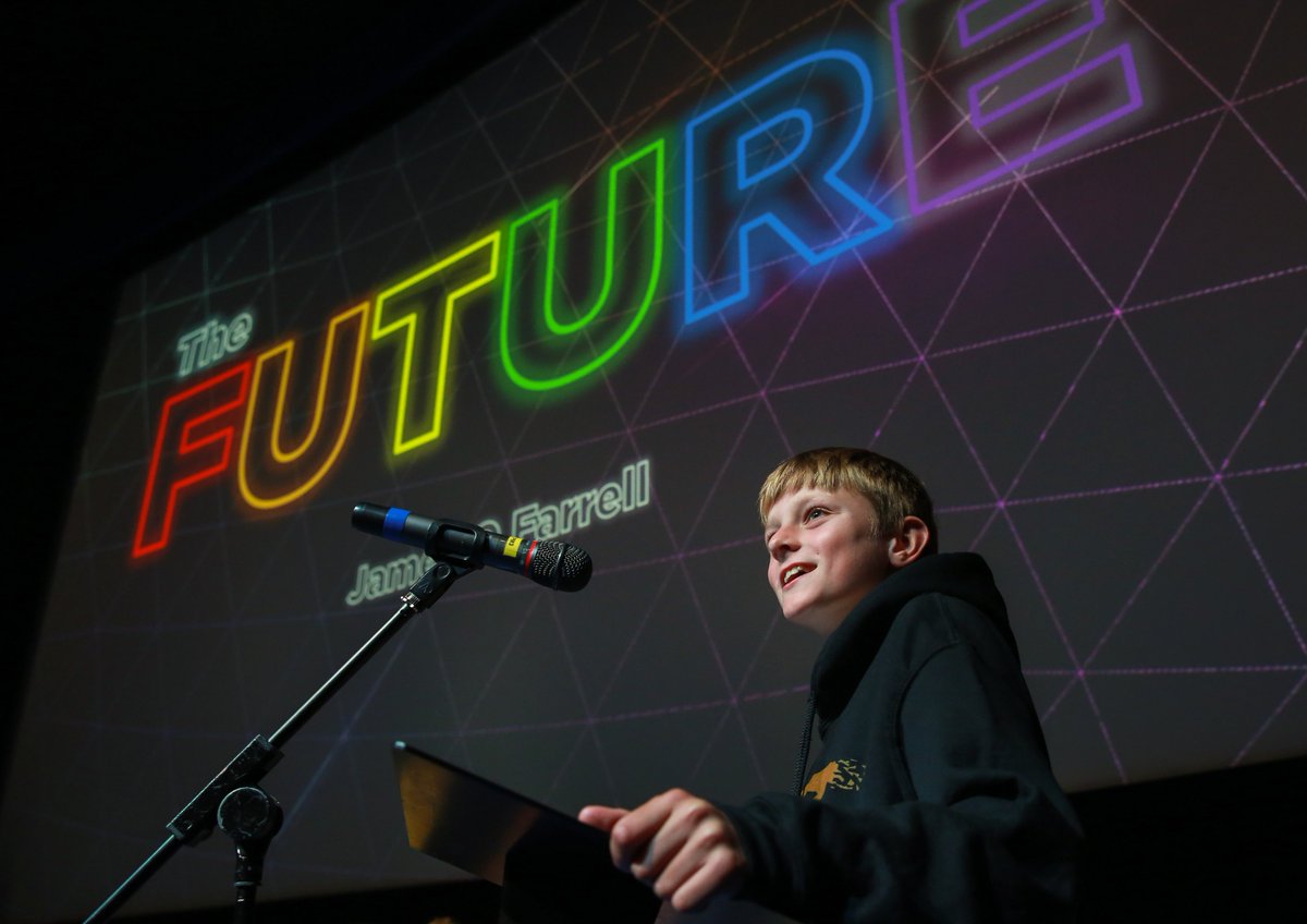 ForumTL's tweet photo. Remember James, our 'future student' from the #INDExSurvey launch?

He joined us again today...speaking with @TerrymagNF about what HEIs can do to prepare for when he and his classmates get to HE in 2027...

Now we know where we are...now it's time to build our future together... https://t.co/C6WZuJoOTw