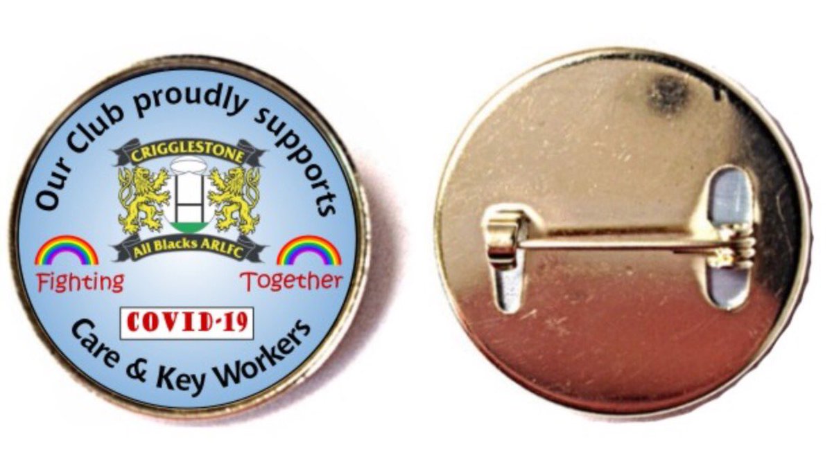 It’s NHS day &amp; continuing our clubs support of the NHS we are releasing this limited edition pin badge for £1:60ea with 60p from every badge going to the nhscharitiestogether, please email mickgreensmith@me.com for payment &amp; delivery/collection arrangements
