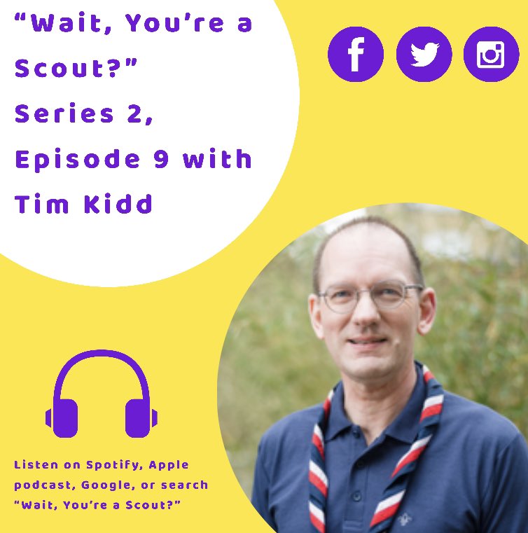 waityoureascout's tweet photo. This week we talk to @TimothyKidd the UK Chief Commissioner. Thanks to the power of Skype during lock down. Hearing stories from his time as a scout, and some of the amazing lesson learnt over the years. And we find out what Tim's favorite knot is! #WYAS #Scouts #Podcast https://t.co/3lLHyrmLlo
