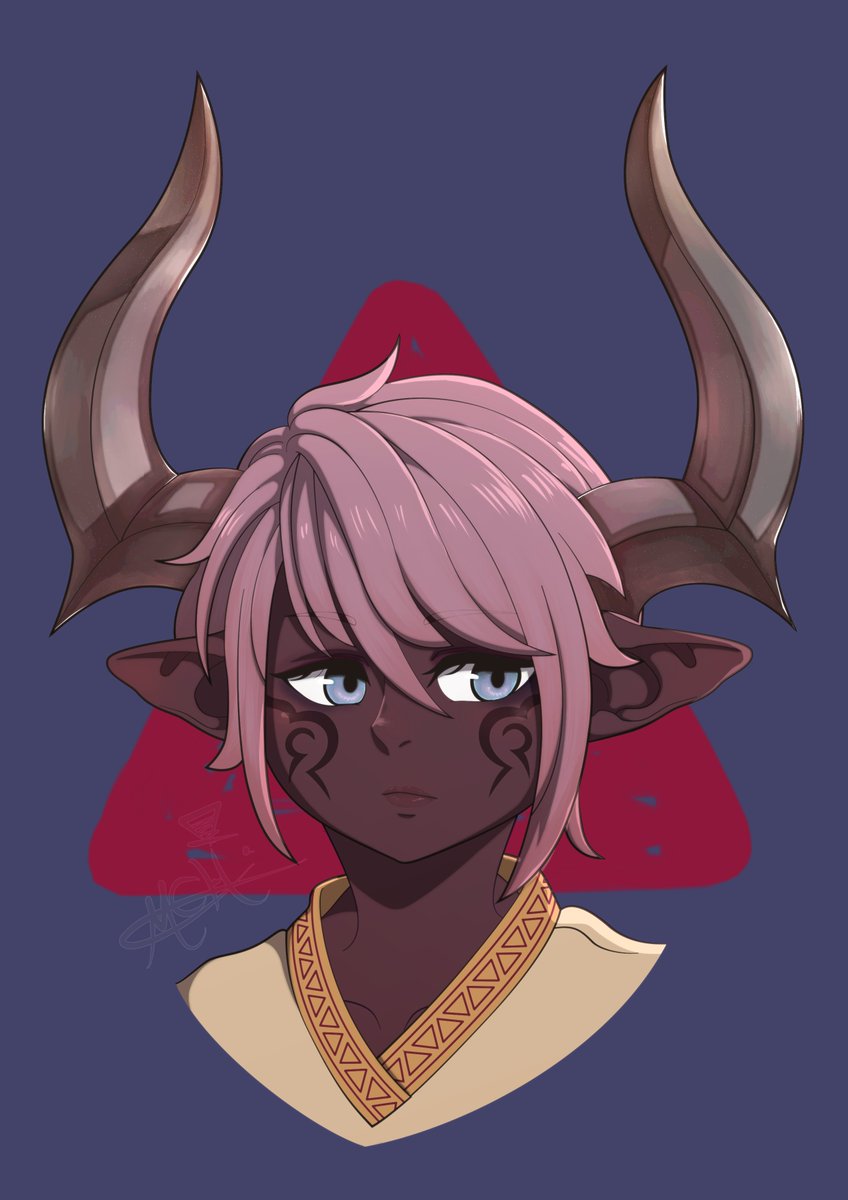 MadChessHatter's tweet photo. After looking at one of the load screen pictures where a #Castanic family was, I got this need to draw a kid version of my main.
Have the coloured draft I did as a plus!
#Tera #DigitalArt #MixedMedia https://t.co/J0gX2Hexrp