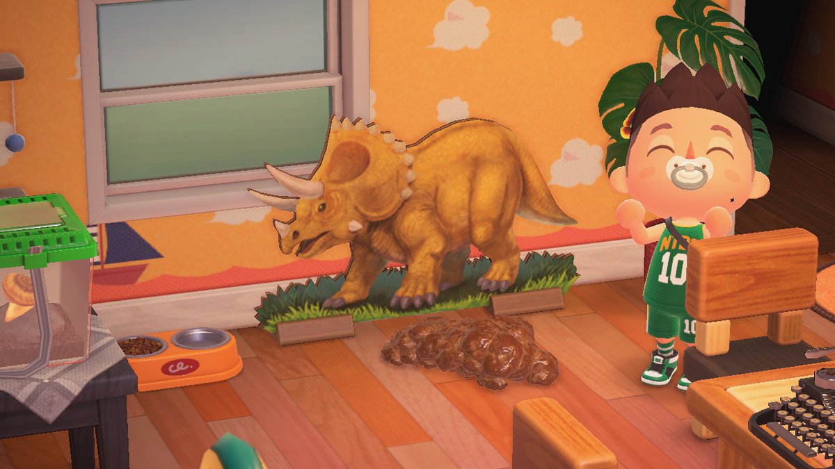 butt3rboy's tweet photo. pet dino made a poopie hehe https://t.co/6RIgSB24Mq