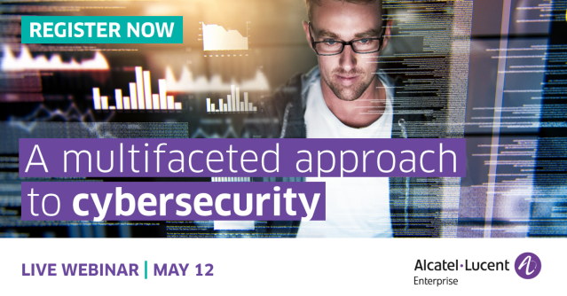 gcass_eu's tweet photo. Concerned about your network security? Join us for this live webinar to learn how ALE solutions use a multi-layered approach to secure the Digital Age Network. https://t.co/eHMXBoNnZ8 https://t.co/y2Nh3jIBN1