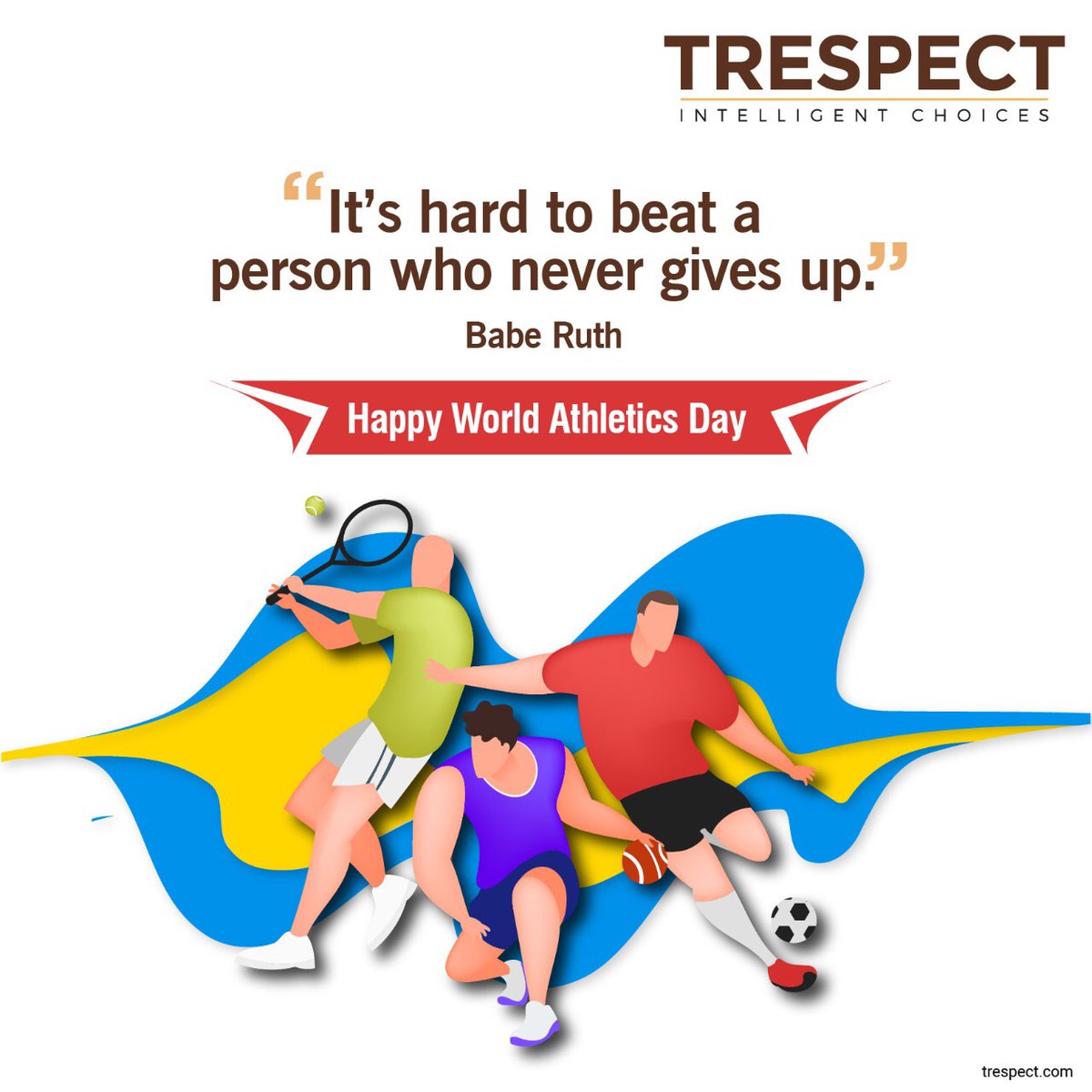 TrespectIndia's tweet photo. World Athletics Day is celebrated with the aim to educate youngsters to practice athletics and promote physical fitness.
#WorldAthleticsDay #PhysicalFitness #Health #SportsmanSpirit #TRESPECT #PropertyAdvisors #BookFromHome #BuyProperty #RealEstateOfIndia #IntelligentChoices https://t.co/cI2Zf2jD2C