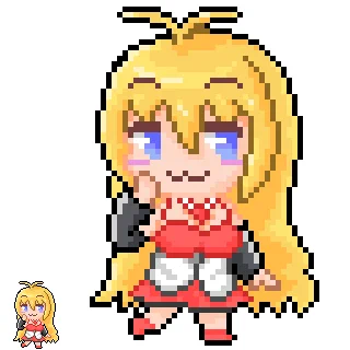 にやりマキ
塗り絵置いておいたら誰か塗ってくれるかな?
#VOICEROIDドット絵部 