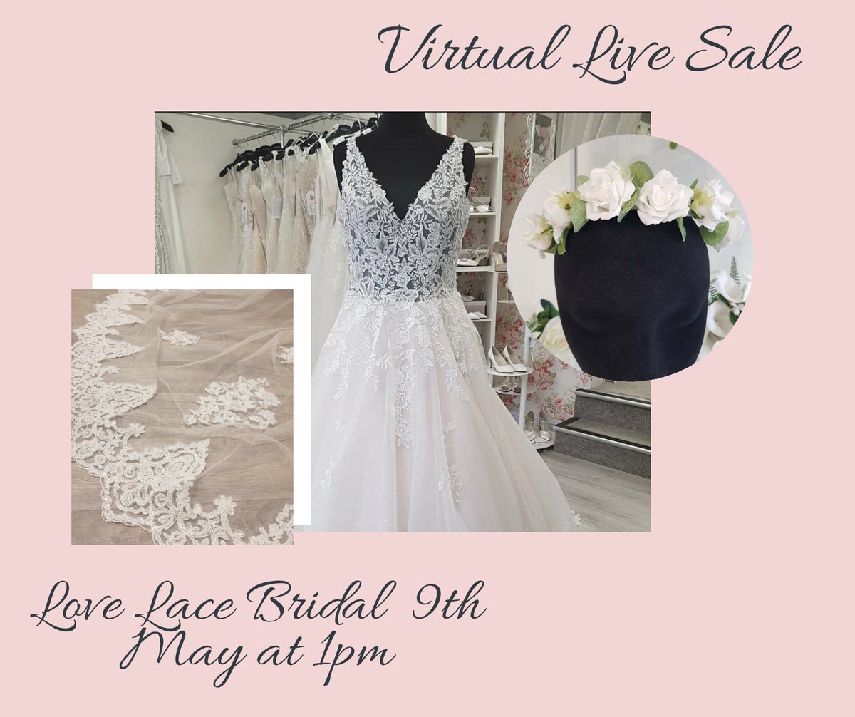 LoveLaceBB's tweet photo. Don't  forget we have the end of our live virtual sale this Saturday at 1pm, we hope to see you all there last Saturday was good fun even if a little disorganized 🤣🤣

Look forward to see you there xx

#virtualsale #livevideo #lockdownsale #lockdownlife #weddingdresssale https://t.co/TFRABuHgGV
