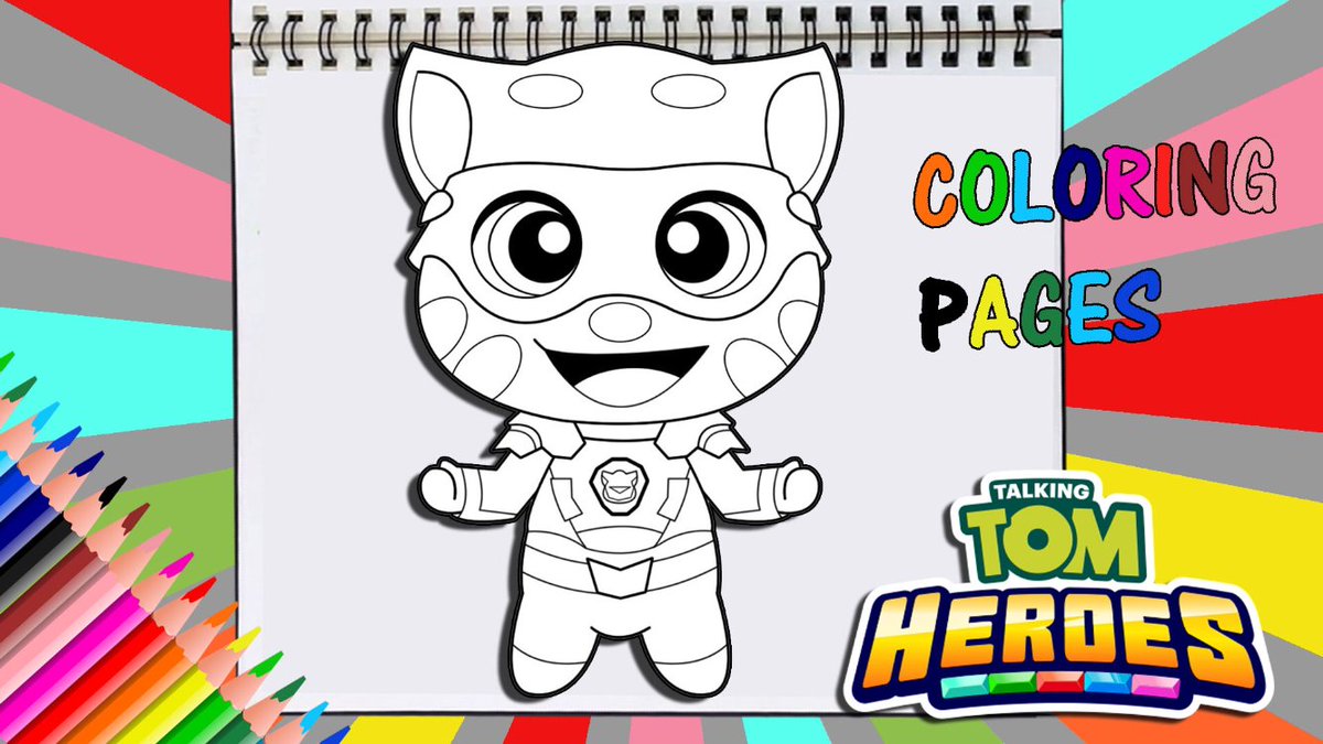 Talking Tom and Friends Coloring Pages  Coloring Pages For Kids And Adults