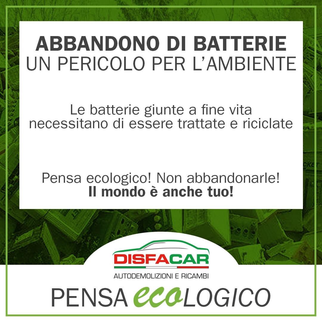 #autodemolizioni #disfacar #firenze #batteriesauste #elettrica #riciclo