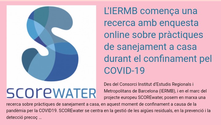 InstMetropoli's tweet photo. El Butlletí 17 #IERMB recull els principals treballs sb covid19. Ens ajudeu responent les enquestes online? 
✅Enquesta habitatge i #confinament
✅Enquesta projecte #SCOREwater
✅Projecte xarxes solidàries #solivid
✅Recerca social: #covid19 i infants
👇
https://t.co/2ki4DsPwhe https://t.co/9rFB6axDYJ