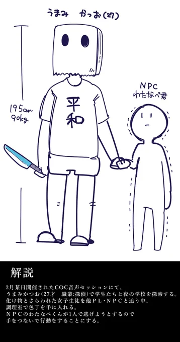 画像フォルダ整理してたら数年前に身内とやったCOCセッションで探偵として夜の学校を探索したときの画像がでてきた 