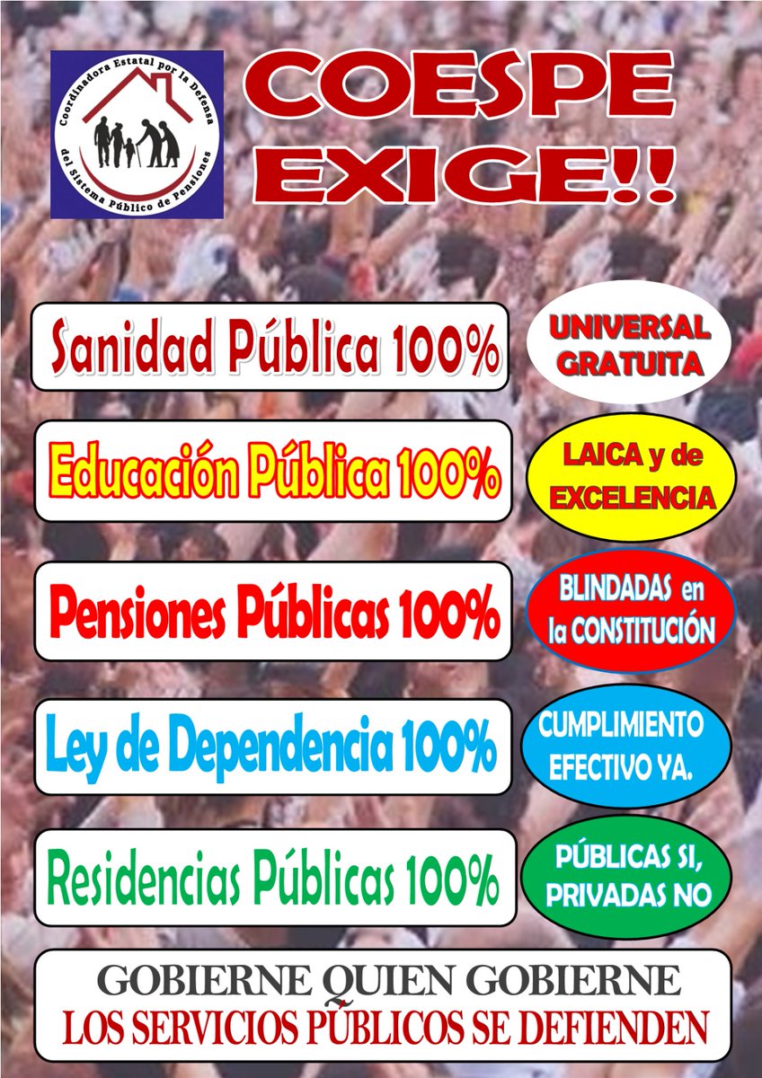 catalunya_marea's tweet photo. #GobierneQuienGobierneLosServiciosPublicosSeDefiende Son nuestra garantía para una vida digna @pensionazo_no https://t.co/3a7800ZFWV