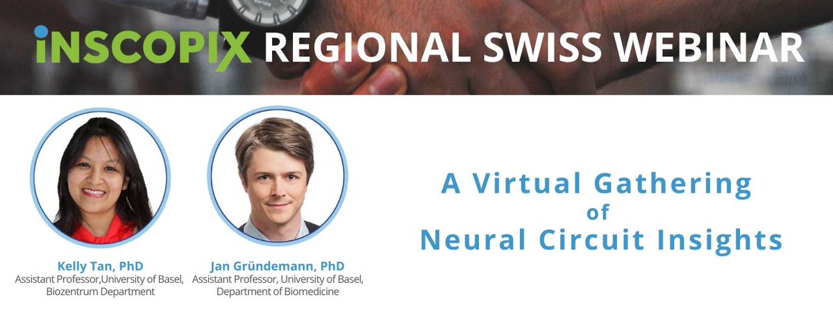 Inscopix's tweet photo. A big thank you to everyone that made our Regional Swiss Webinar a success! Can't go wrong with amazing speakers like @GABA_Tan and @jang8n showcasing their latest @Inscopix #miniscope data + all of our enthusiastic attendees. ๐ค
@NeuroGio #Inscopixwebinar #InscopixNetwork https://t.co/HrsyTSr369