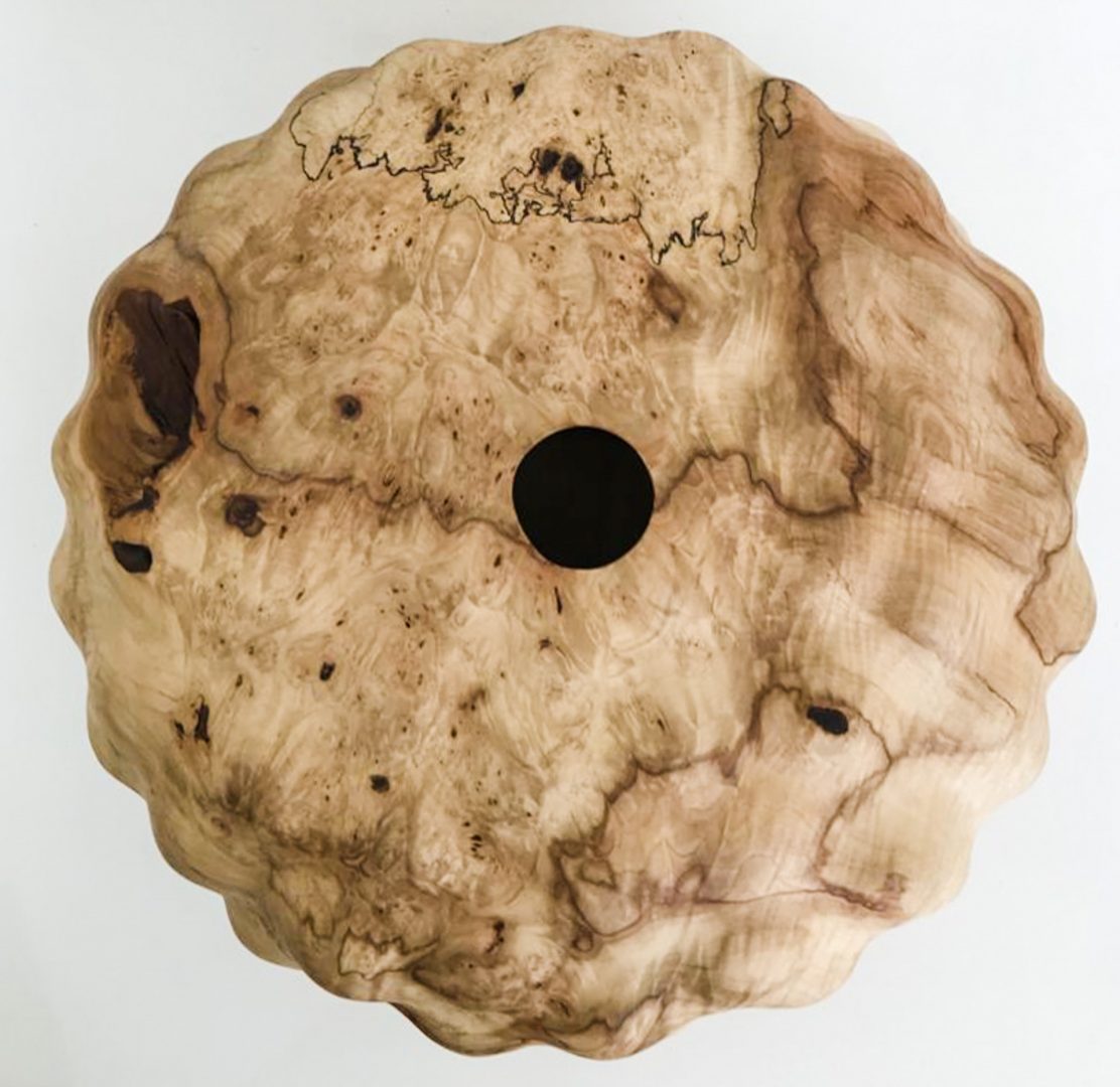 EleanorLakelin's tweet photo. Rising Rhythm III/19.
Created from a very interesting section of Horse Chestnut - lathe turned and hollowed using hand held gouges. Carved off the lathe and oiled.
Now on show at @CAAGallery Online.
#CAA
#TimeandTexture
#RisingRhythm https://t.co/xY3J6xF1B6