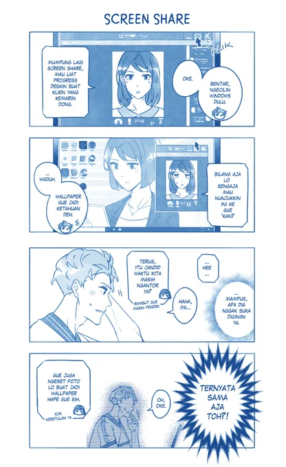2 pages update! Do you prefer to ask for your pair's photo directly or stalk their social media to find out the best photo for your lockscreen? :D

#WIPQ #WFH #dirumahaja 
