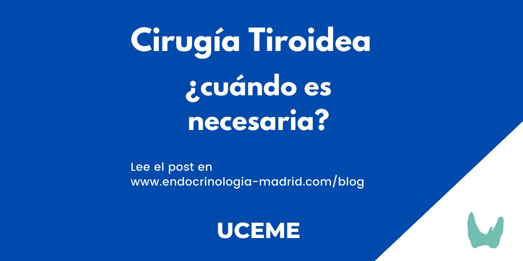 ucemeMadrid's tweet photo. ¿Cuándo es necesaria la cirugía tiroidea? Lee el post en https://t.co/6e4Ud6erx6 #CirugíaTiroidea #BocioMultinodular #GravesBasedow #NóduloTiroideo #QuisteTiroides #Cáncer https://t.co/7bUNDGuHrq