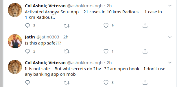 @Xerxes64697897 @ashokkmrsingh @cbkwgl @karabhijee @MeghUpdates well..he also thinks arogyasetu app is not safe..
So you can guess his tech awareness