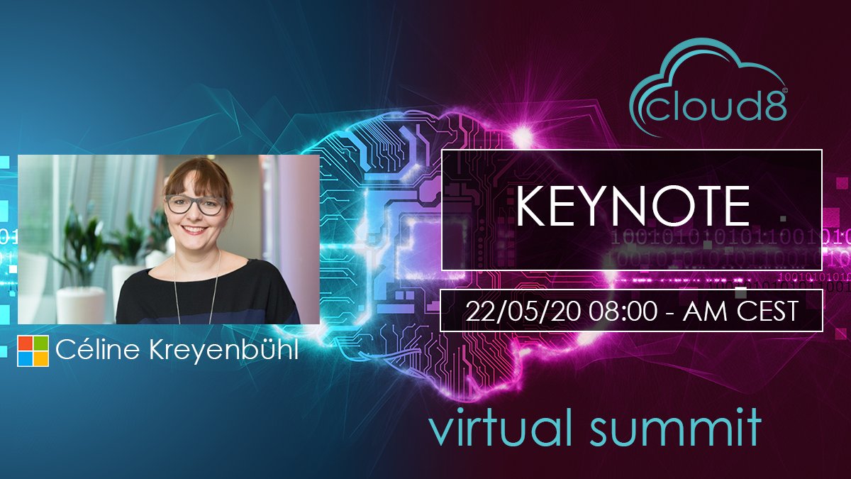 _DragoPetrovic's tweet photo. Happy to announce that @ckreyenbuehl from Microsoft Switzerland will be our keynote speaker at the #Cloudeight #virtualsummit
read more about her session here:
https://t.co/j1VKCmLD1P
#MVPBuzz https://t.co/Ys21X0ViUc