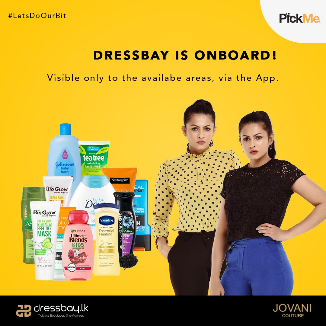 DressBay's tweet photo. We are on PickMe!! Delivering Beauty &amp; Grooming products right to your doorstep.
Check out Dressbay (Kohuwala) on PickMe Food.
Click on the below link to access our store. 👇
https://t.co/1KySrq5qZe

#colomboshopping #madeinsrilanka #colombolife #srilankan #pickme #pickmefood https://t.co/Pw8nmVdT7a