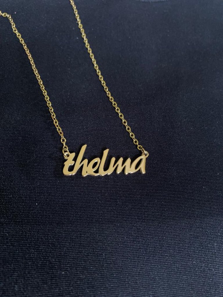 Our customized necklaces are Necklace as seen on  @SenaBrushover is #7500. 100% nontarnish steel Won't fade or wash Kindly send a Dm for further inquiries.pls Rt