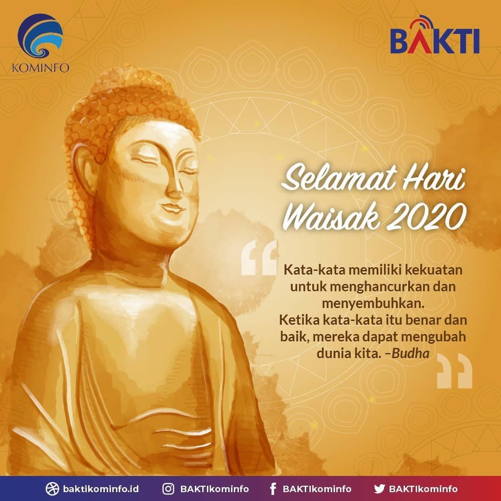 infoFitrop's tweet photo. Mari terus lakukan kebaikan untuk sesama tanpa pandang bulu. Kekuatan dan kebersamaan itulah yang membuat bangsa kita kuat.

Ada salam dari @BAKTIKominfo untuk Sobat Online Buddha gue: “Selamat Hari Raya Waisak 2020” ya!
#wwwbaktikominfoid #baktimunegeri #BAKTIUNTUKNEGERI #waisak https://t.co/znYRtDqci2