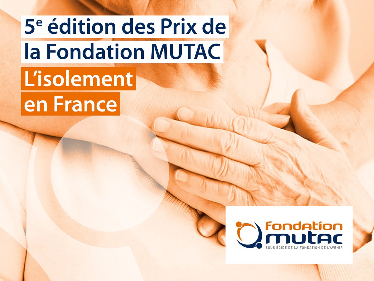 fondation_mutac's tweet photo. La 5ème édition des Prix de la @fondation_mutac s’enrichit d’un prix spécial pour lutter contre l’isolement des personnes âgées confrontées au #confinement lire le communiqué https://t.co/g56rPM11A4 https://t.co/DsGoUBWqCv