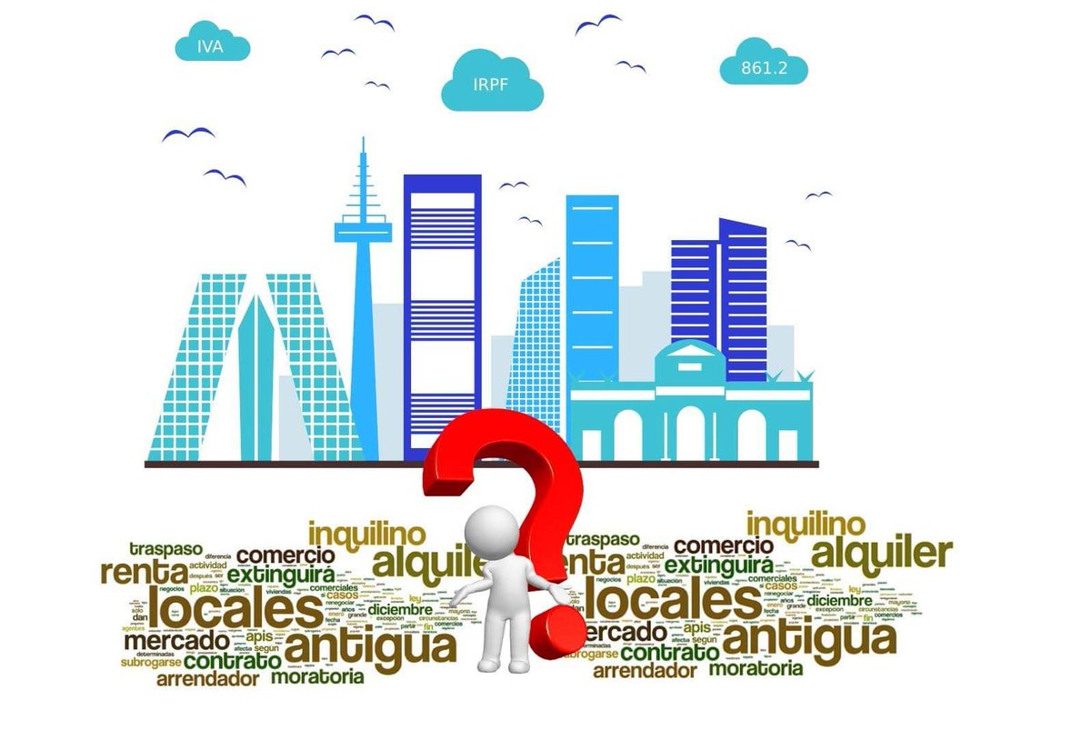 jurismedia's tweet photo. ARRENDATARIOS DE LOCAL DE NEGOCIO QUE NO PUEDEN PAGAR EL ALQUILER POR DISMINUCIÓN DE SUS INGRESOS DURANTE EL COVID-19. 

#COVID19 #CORONAVIRUS #AUTONOMOS #ALQUILER #MORATORIA #AYUDAS

https://t.co/wqtdPZG87u https://t.co/fcOzluLHKx