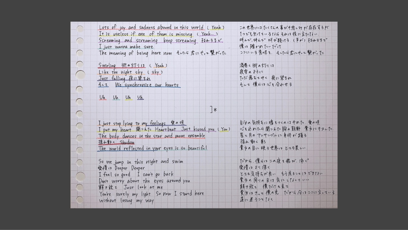 توییتر 𝒎 𝒂 𝒌 𝒐 در توییتر Hey Say Jump Stupid 歌詞 和訳 パート割 Heysayjump Stupid 分からないところ 間違ってるところ 勘で訳したところ色々あります あと字が絶望的に汚いです T Co Wod7kvhpej