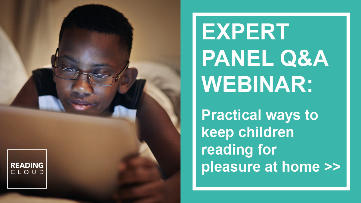ReadingCloudESS's tweet photo. #Readingforpleasure webinar with our expert panel today at 2pm! Register to join the discussion or catch up on demand: https://t.co/PHG73ZccZ2 #keepthemreading #asktheexperts https://t.co/sHbwfcOHcX
