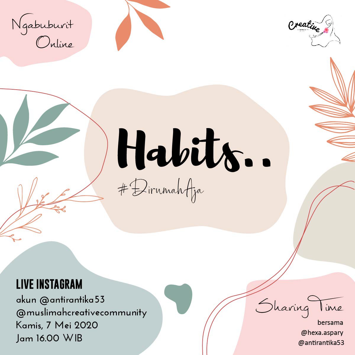 HexayaniA's tweet photo. Ikuti.. tips habits
#dirumahaja https://t.co/3FIFnmYETM