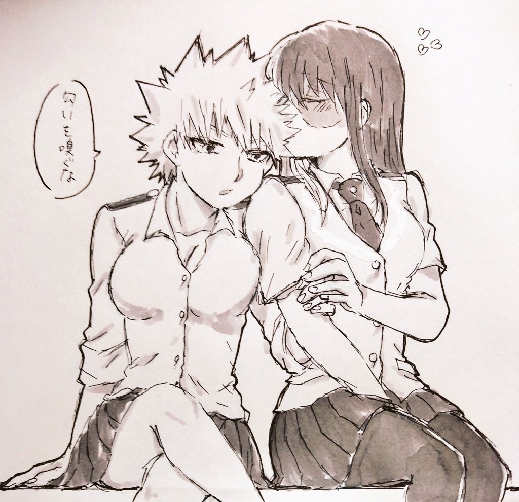 ※女体化/百合⚠

君の匂いが好き(♀爆轟) 